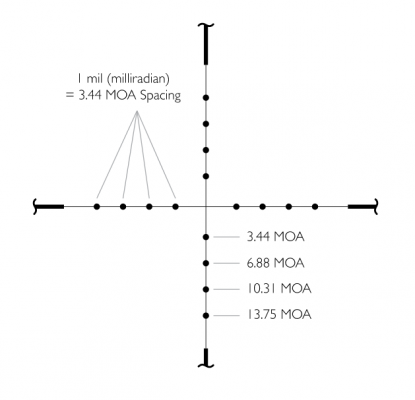 Оптический прицел Hawke Vantage 4x32 Mil-Dot (14101)